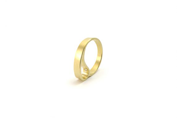 WeddingRing_Secret_Diamond0.02ct_YG.750°°°