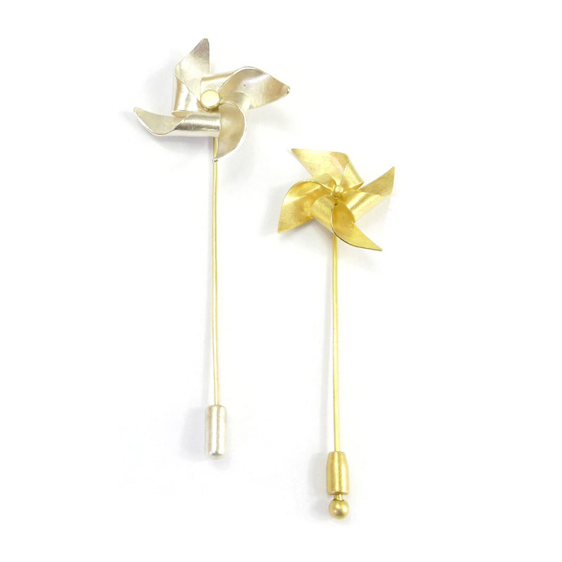 Brooch_Windmill_Silver.925°°°_YG.750°°°_2