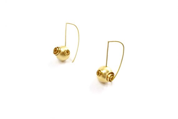 Earring_BolaEspiral_YG.750°°°