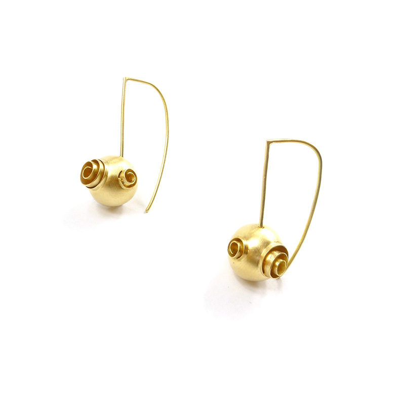 Earring_BolaEspiral_YG.750°°°