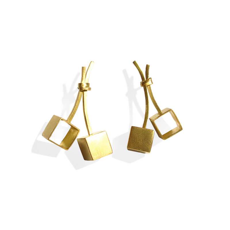 Earring_CherryCubes_YG.750°°°