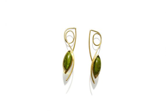 Earring_Tendril_Turmalina_YG.750°°°