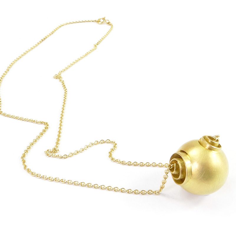 Pendant_BolaEspiral_YG.750°°°