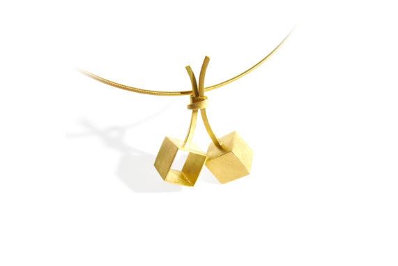 Pendant_CherryCubes_YG.750°°°